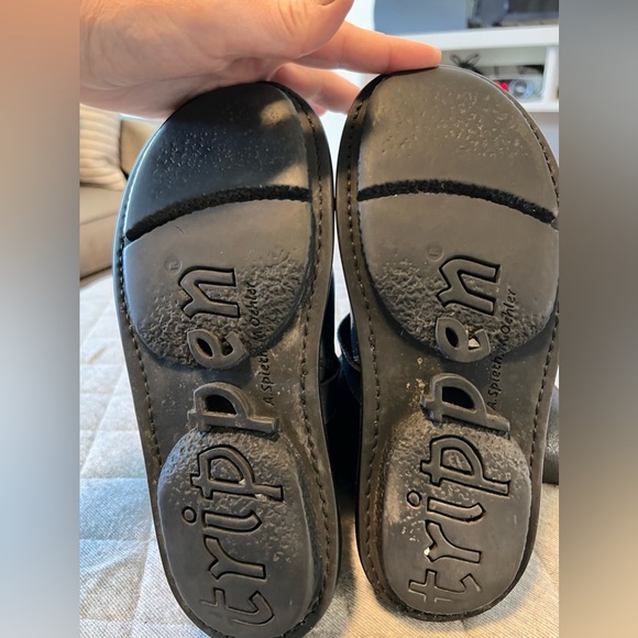 TRIPPEN Snow US 6.5-7 Black Fur Lined Leather Booties Made in Germany Orig $455 - Picture 13 of 13